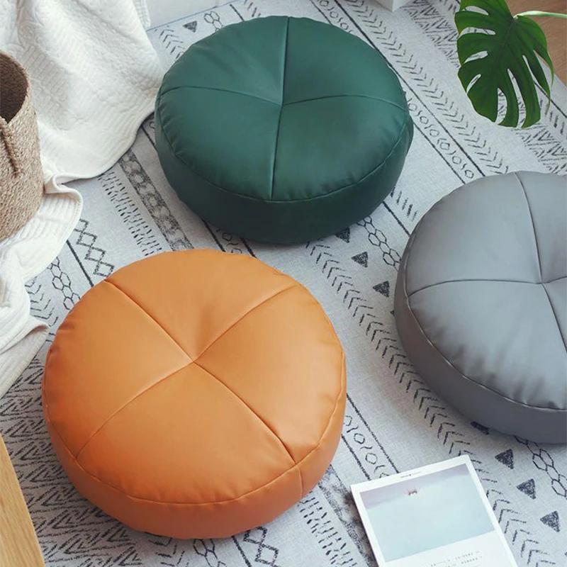 

Japanese Futon Cushion Tatami Mat Living Room Sofa Floor Bedroom Bay Window Meditation Leather Futon Mat Office Chair Back