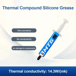 5g/10g Syringe MTG5/MTG10 Thermal Conductive Grease Paste 14.3W/mk for AMD Intel Processor CPU Heat Sink Fan Cooling VGA