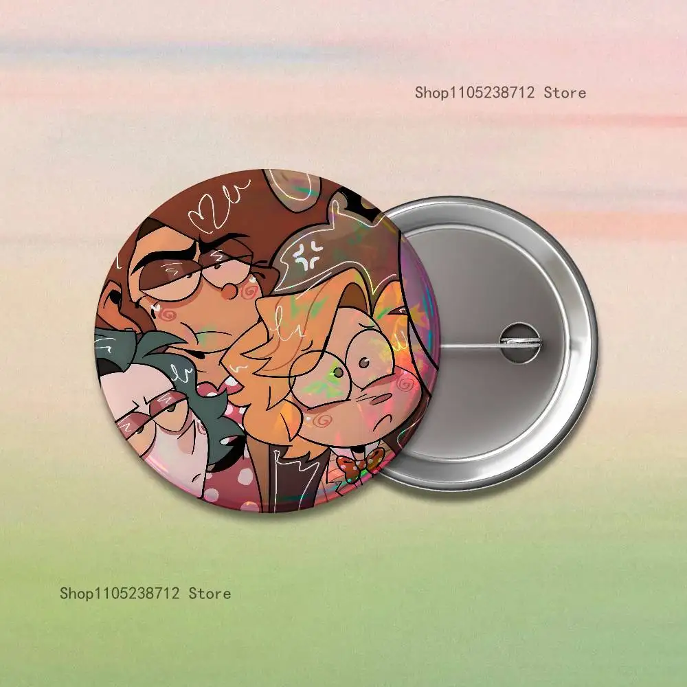 Stone R-RamshackleS Pins Backpack Clothes Jewelry Accessories Cartoon Round Brooch Button Badge Fans Collection Gifts