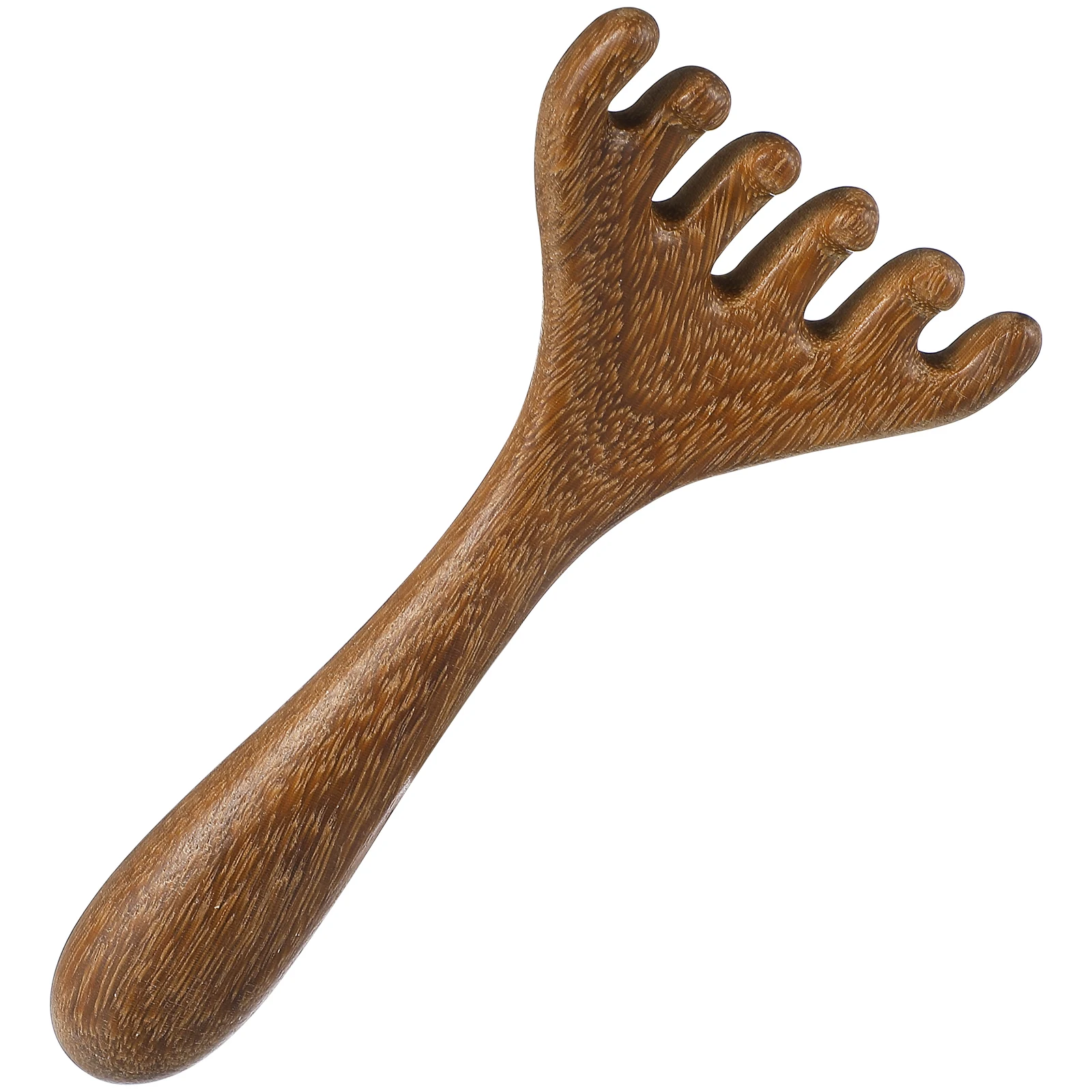 

Деревянная массажная расческа для ног, массажер для акупунктурных точек, инструмент для кожи головы с широкими зубьями, портативный инструмент для домашнего использования в путешествиях - ремесло из дерева, релаксация тела