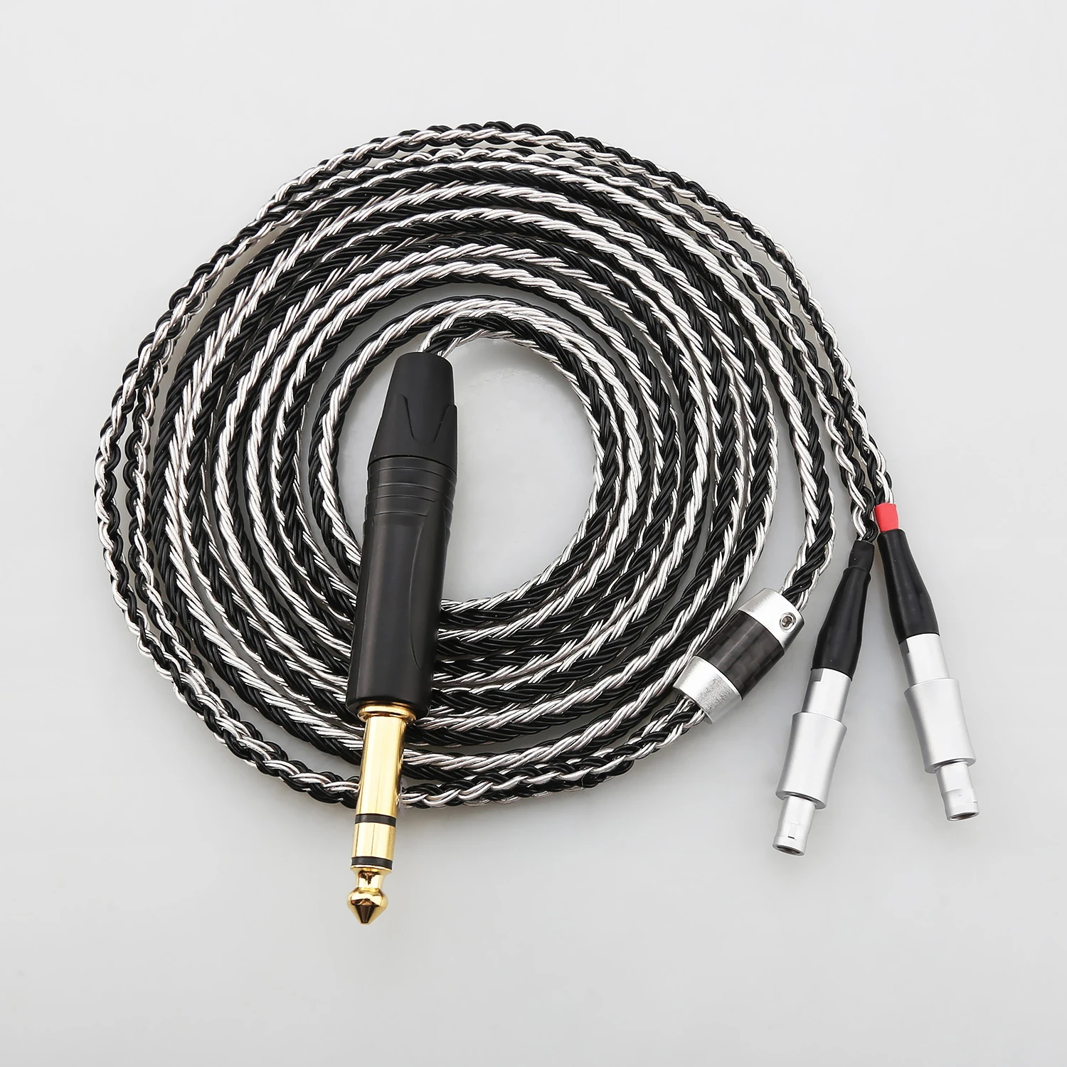 audiocrast Schwarz Weiß Mix 4 pin Xlr 4,4 2,5mm 3,5 6,35 jack 16 Kerne zu Kopfhörer Kopfhörer Kabel Für Sennheiser hd 800 s hd800 hd800s 4
