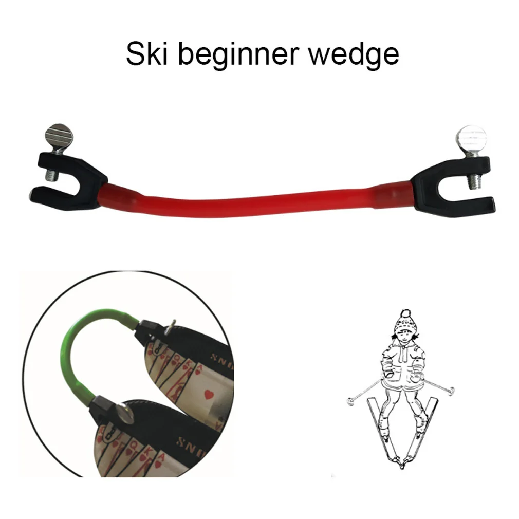 Multiple colour Simple ski wedge training aid  ski tip connector Child adult Winter Beginner Skiing Training Removable