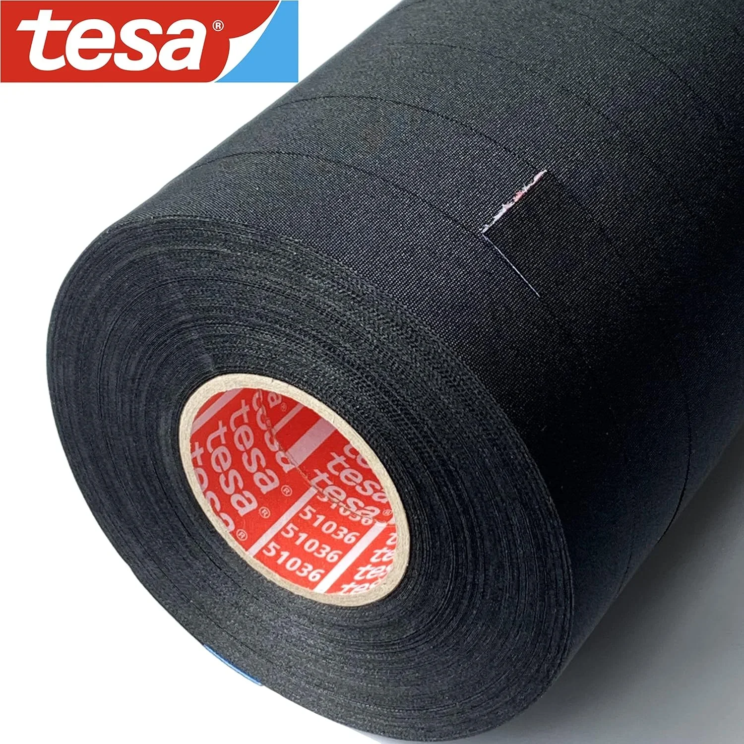 Tesa 51638 Automotive Wire Harness Tape 19mm×25m PET Cloth Flame Retardant No Residue for Engine Cable Binding Fixing