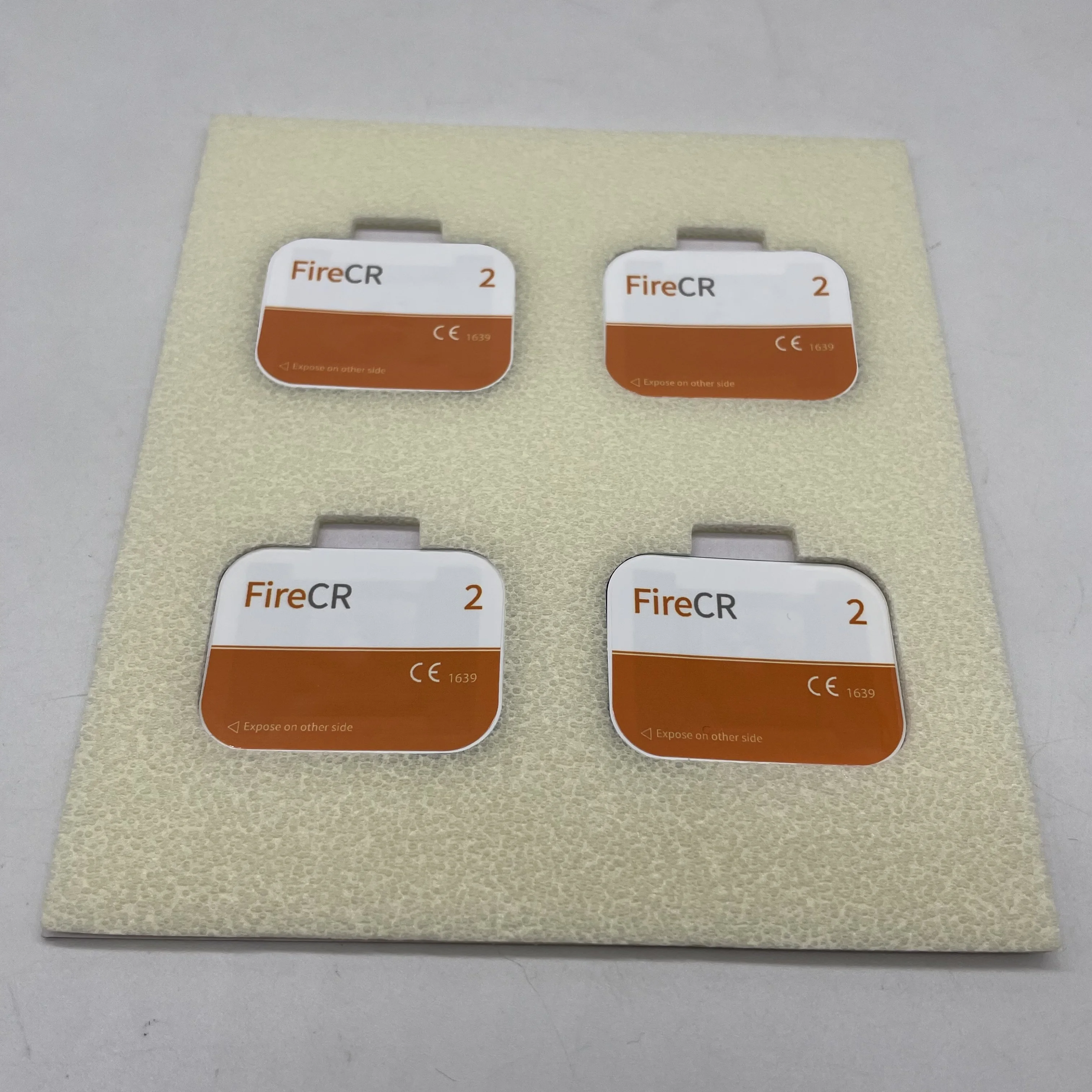 4pcs/set Dental X-Ray HD Imaging Plates Size0/2 Suit for 3D Fire CR Scanner Reusable Imaging Plates With TF chip