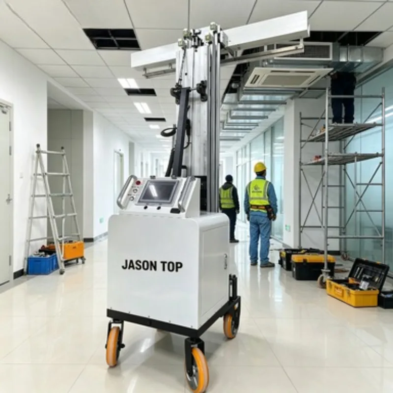 Full-automatic Gypsum Scraping Machine Intelligent Wall Plastering Machine Cement Mortar Smoothing Machine
