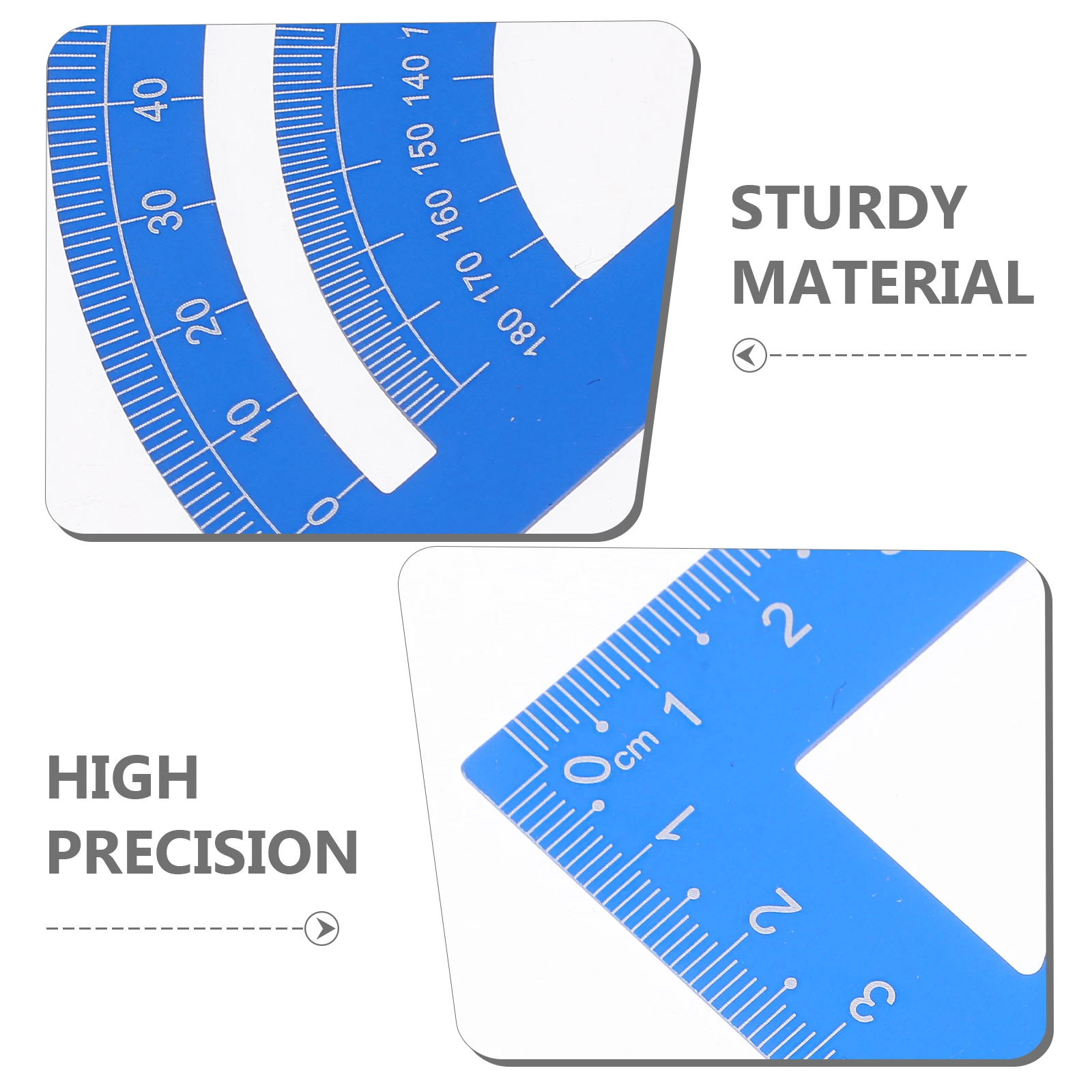 مجموعة واحدة من مسطرة معدنية مسطرة مثلثة للرسم الاحترافي مع دقة مقياس للمهندسين أدوات صياغة المكتب للطلاب #5