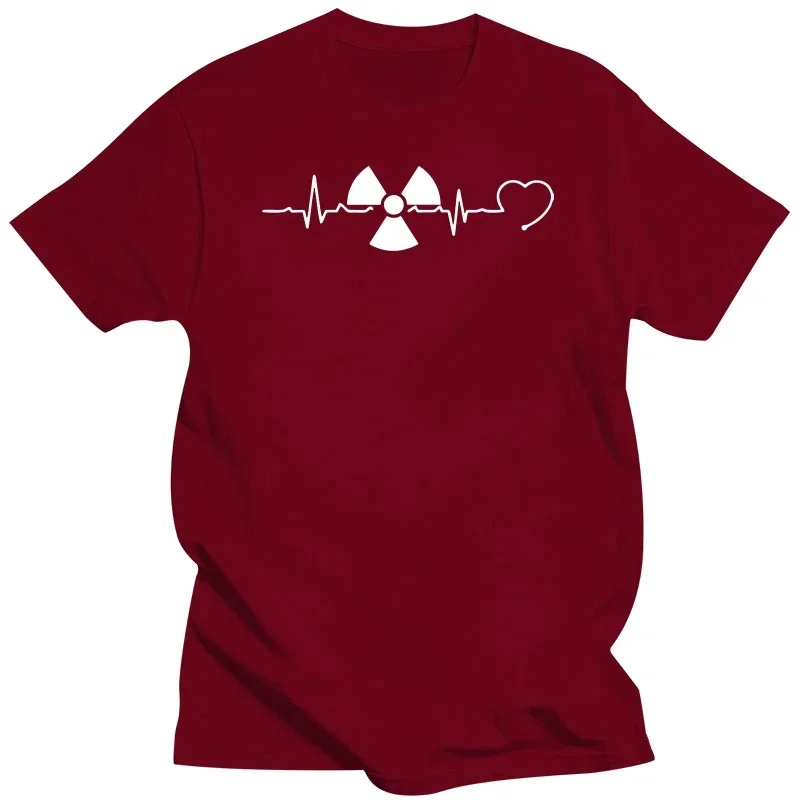 Funny Radiology Heartbeat Rad Tech Radiologist Xray Tech Gifts T Shirts Graphic Cotton Streetwear Short Sleeve Summer T-shirt