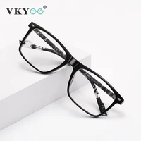 VICKY, nueva moda, montura cuadrada geométrica, diseño minimalista, gafas antiluz azul para hombres, prescripción personalizable LS218