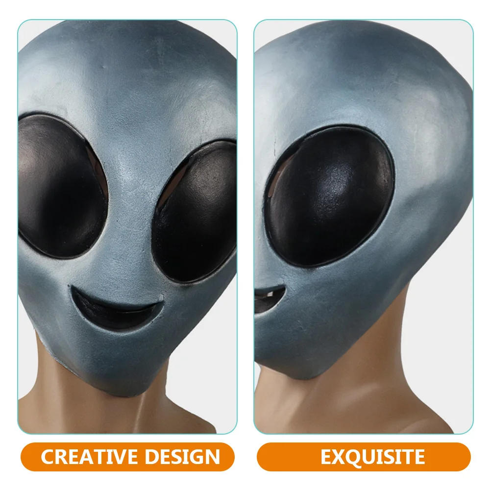 Halloween alienígena traje cosplay inflável decorar capa decorativa horror emulsão homem máscaras para adultos