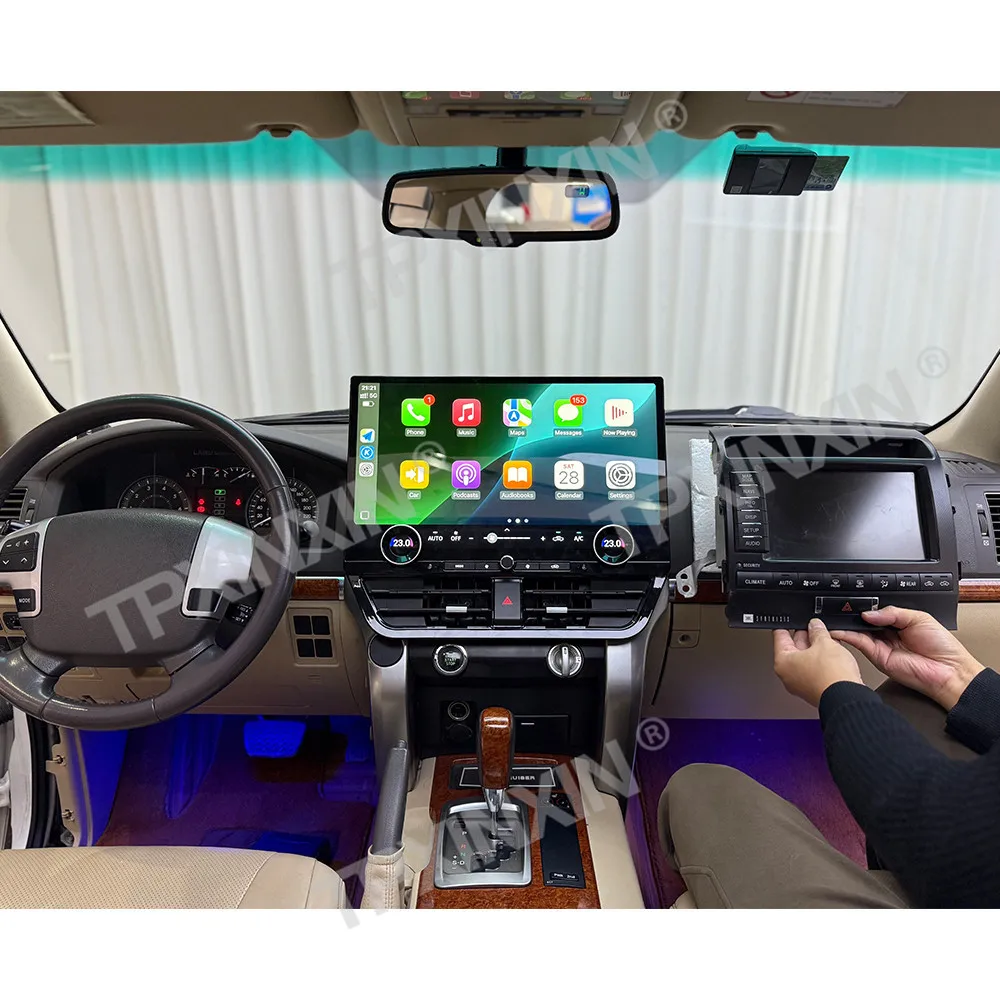 Qualcomm For Toyota Land Cruiser LC200 2008~2015 Android Car Radio Automotive Multimedia Player GPS Navigation Carplay Head Unit