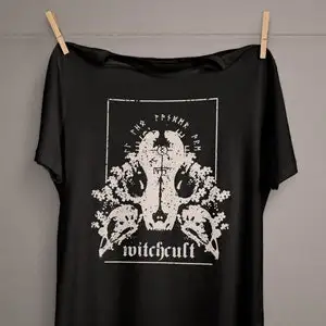 Witch Cult TShirtCat SkullVulture CultureAnimal BonesGothic ClothingPastel Goth AestheticWitchy Clothes