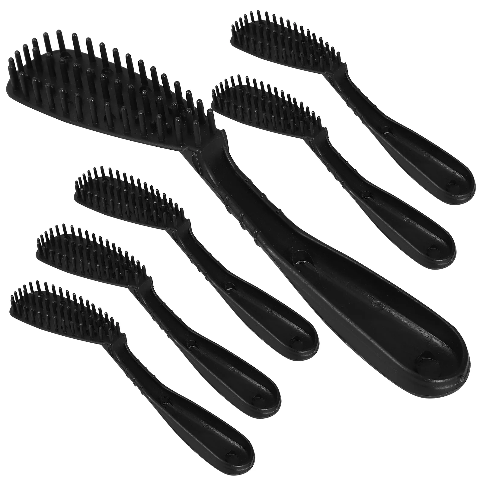 6 Pcs Hair Highlights Kit Brush for Women Beard Dye Applicator Comb Coloring Salon Women's