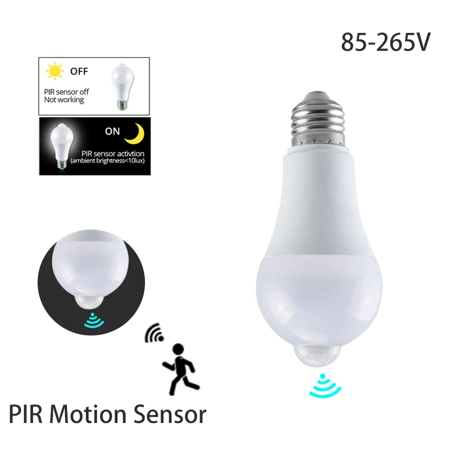 E27 B22 Motion Sens…