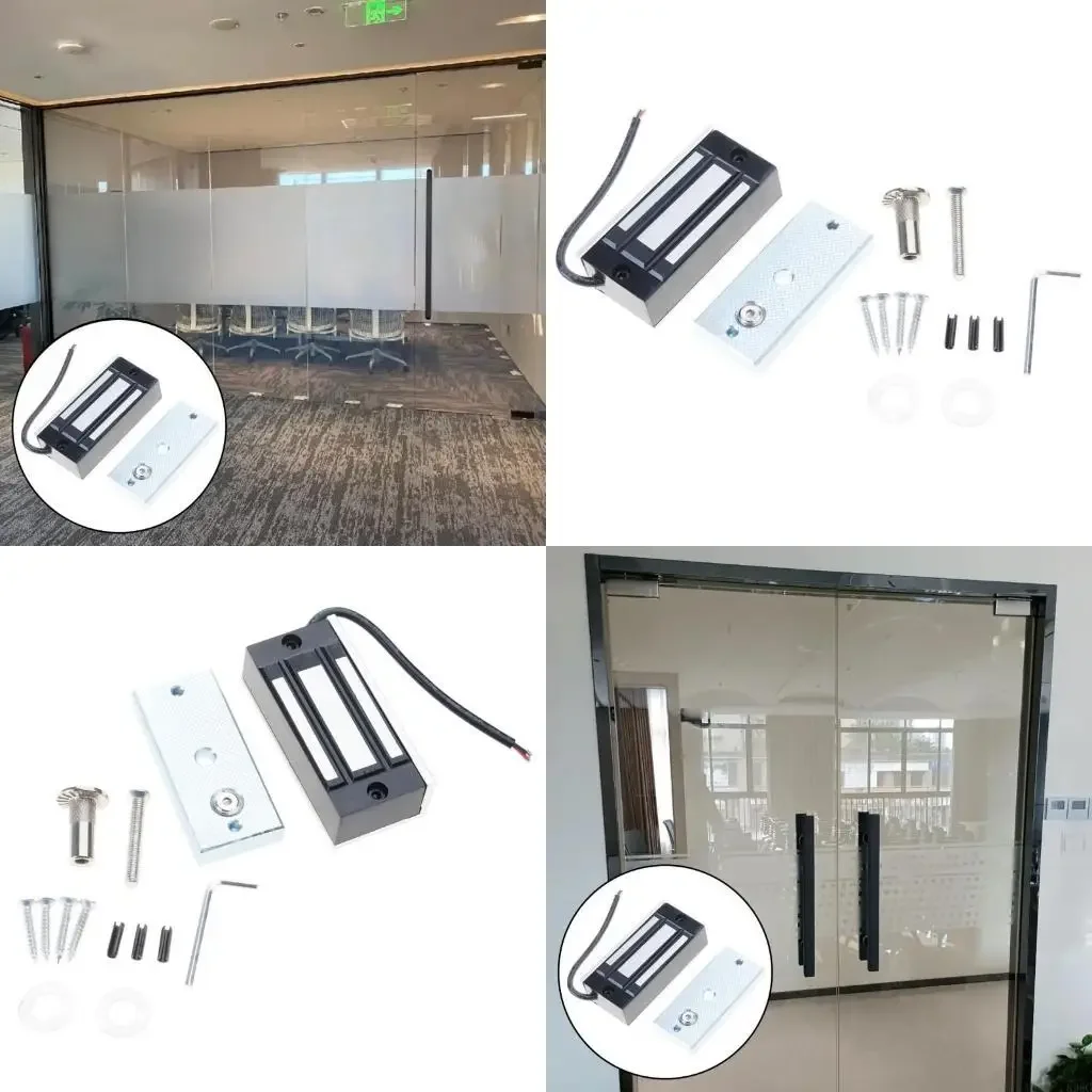 60kg/132lbs Holding Force Electric Lock for Single Door Access Control System 12V Lock Electromagnetic Lock F19E