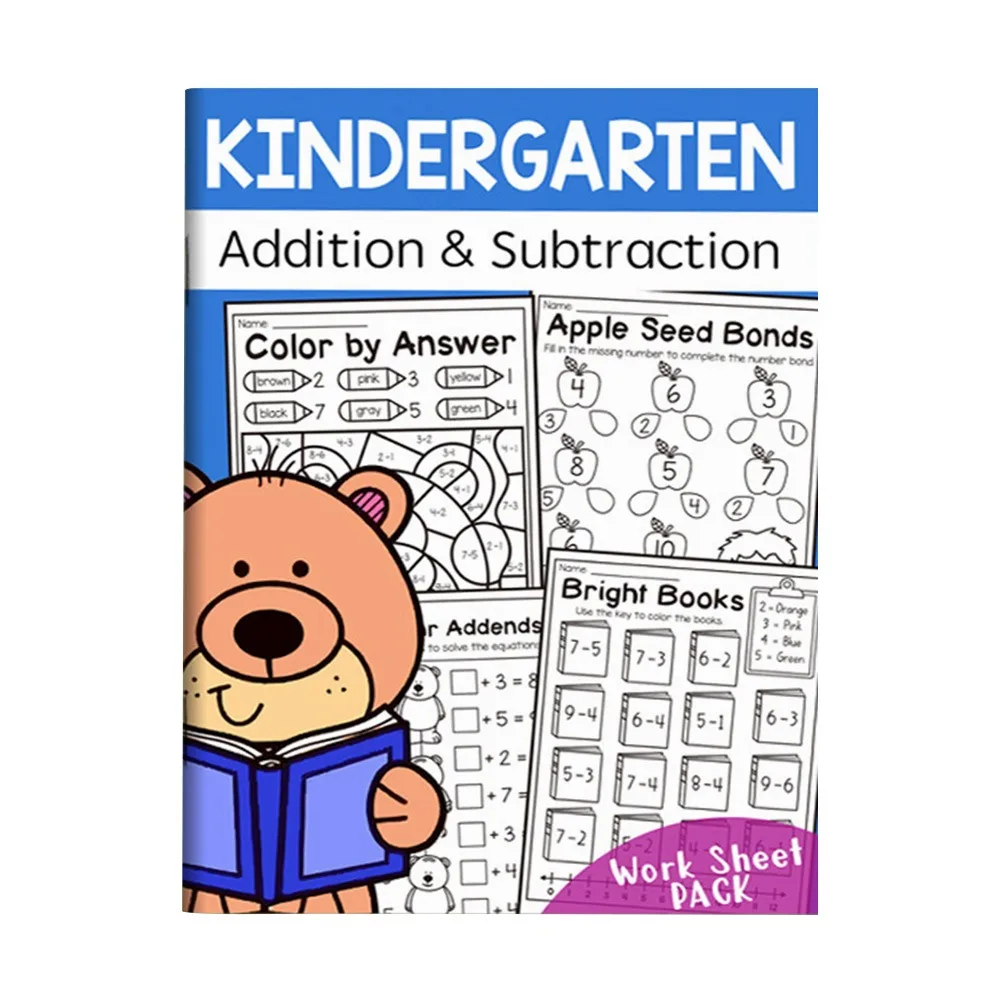 Within 20 Digit Addition Subtraction Training Book Math Decompose Handwritten Arithmetic Workbook Math Exercise Books Children