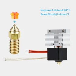 Hotend para ELEGOO Neptune 4 Pro, bloco aquecido, aquecimento Rod, Hotend, Thermistor Extrusora Kit, Fit NP4, impressora 3D Hot End