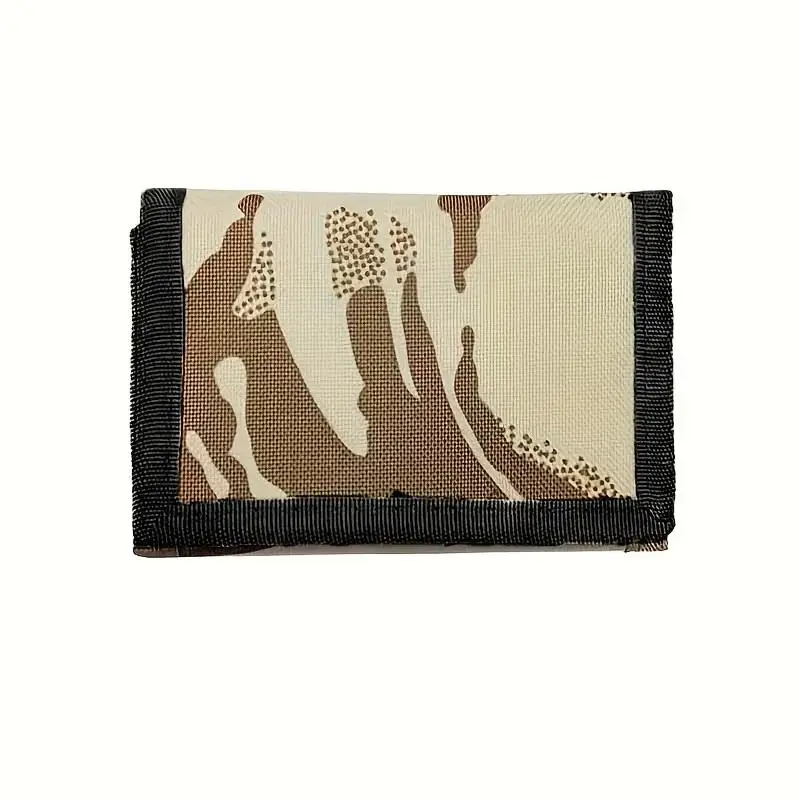 Camouflage Wallets Slim Wallet Trifold Sports Wallet Outdoor Canvas Wallets With Zipper Travel Coin Purse Cards Holder Gifts