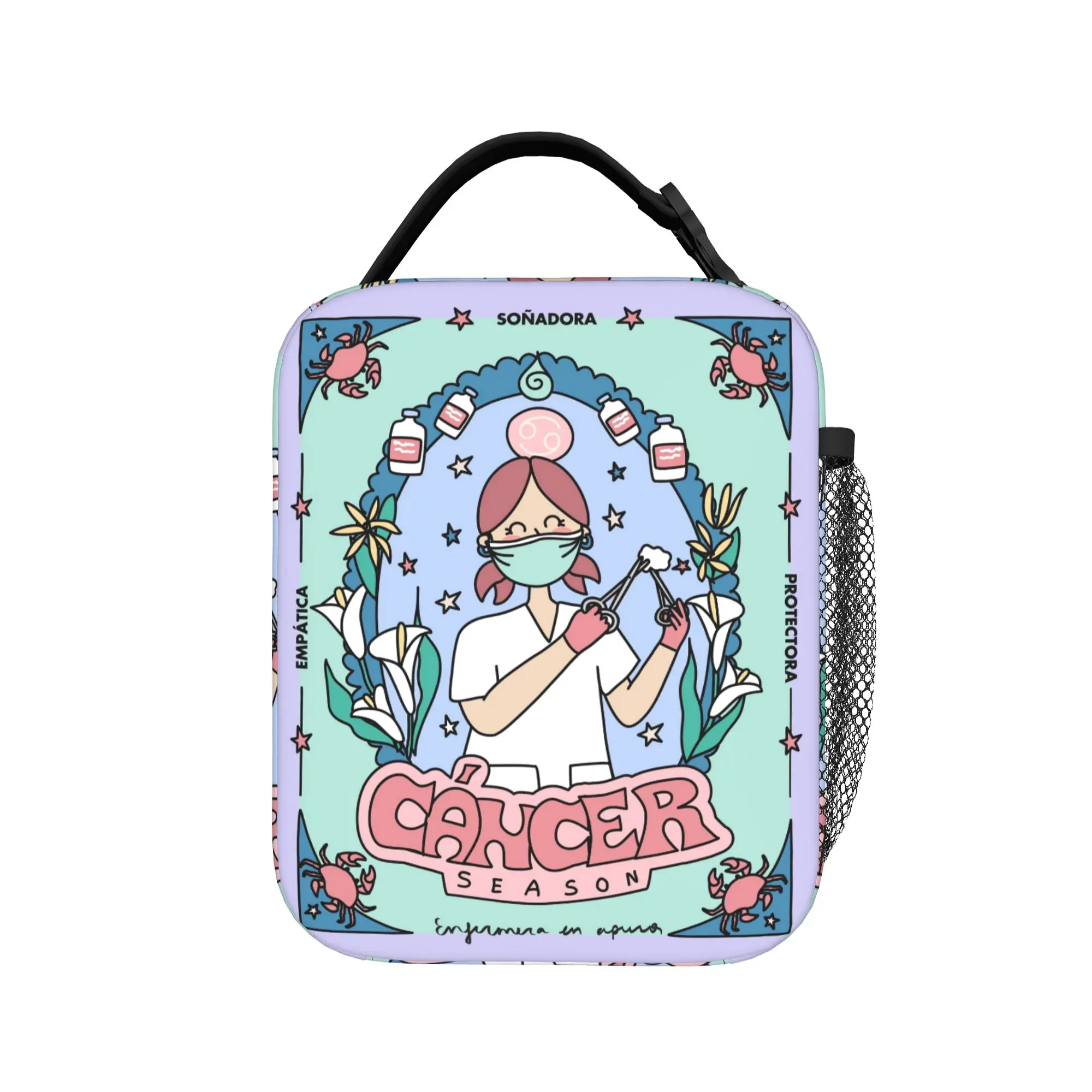 

Custom Enfermera En Apuros Lunch Bag Doctor Nurse Medicine Lunch Box Office Thermal Tote Handbags For Unisex Oxford Cooler Bag