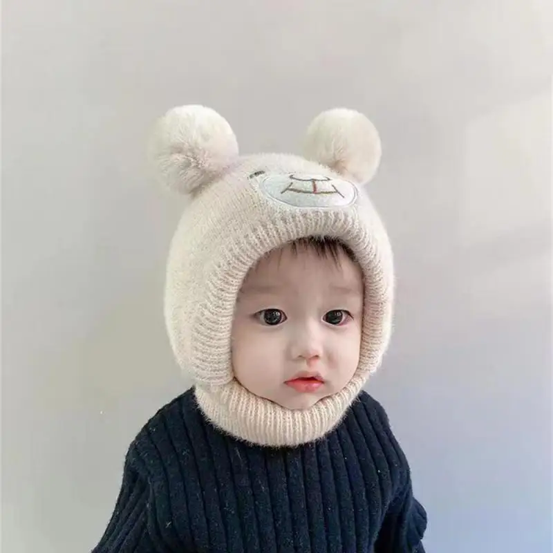 Wool Baby Winter Gear Lovely Fluffy Must Have Protected Baby Fashion Soft And Comfortable Toddler Hat Thickened Baby Hat