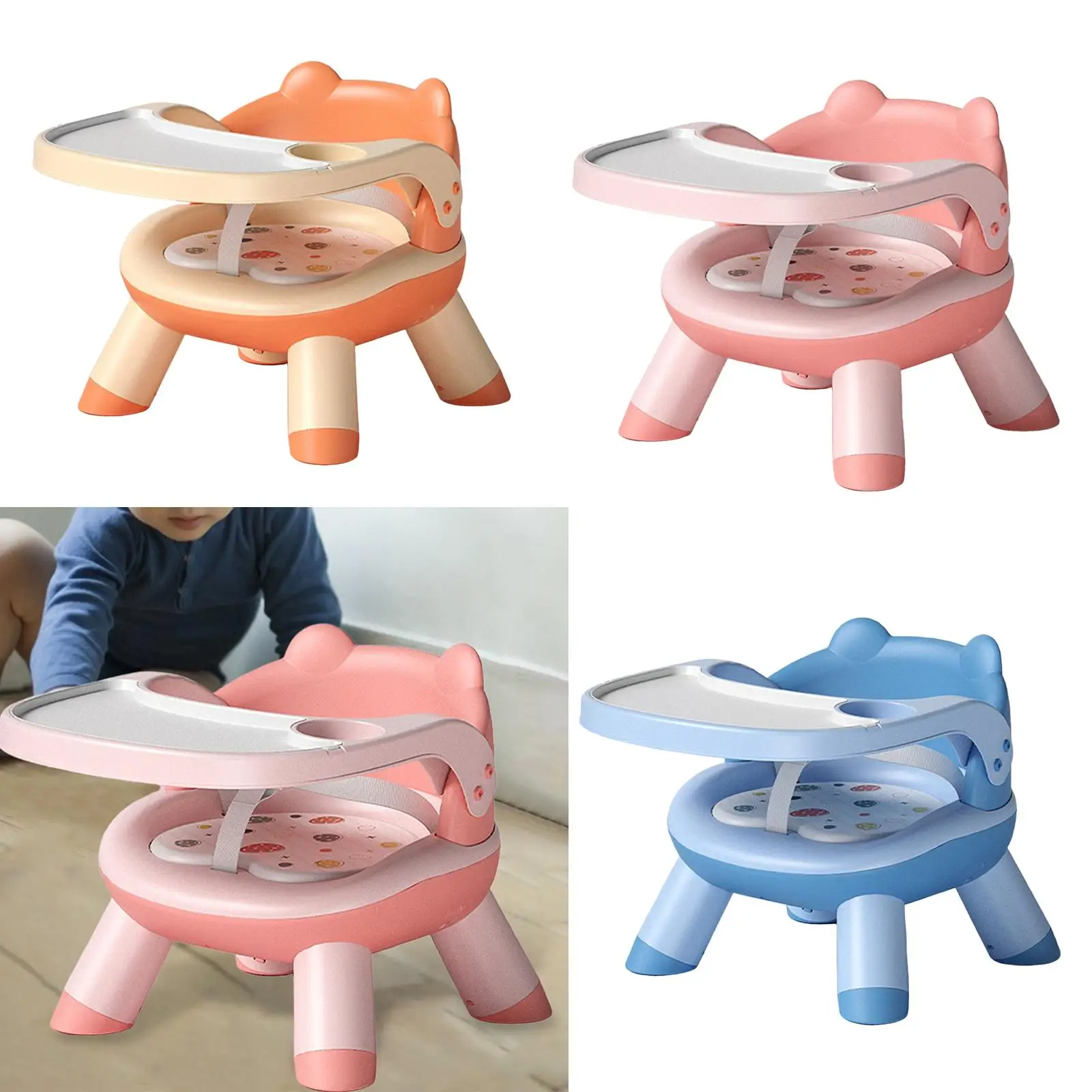Toddler Dining and Feeding Seat Adjustable Height for 0~12 Years Old Comfort