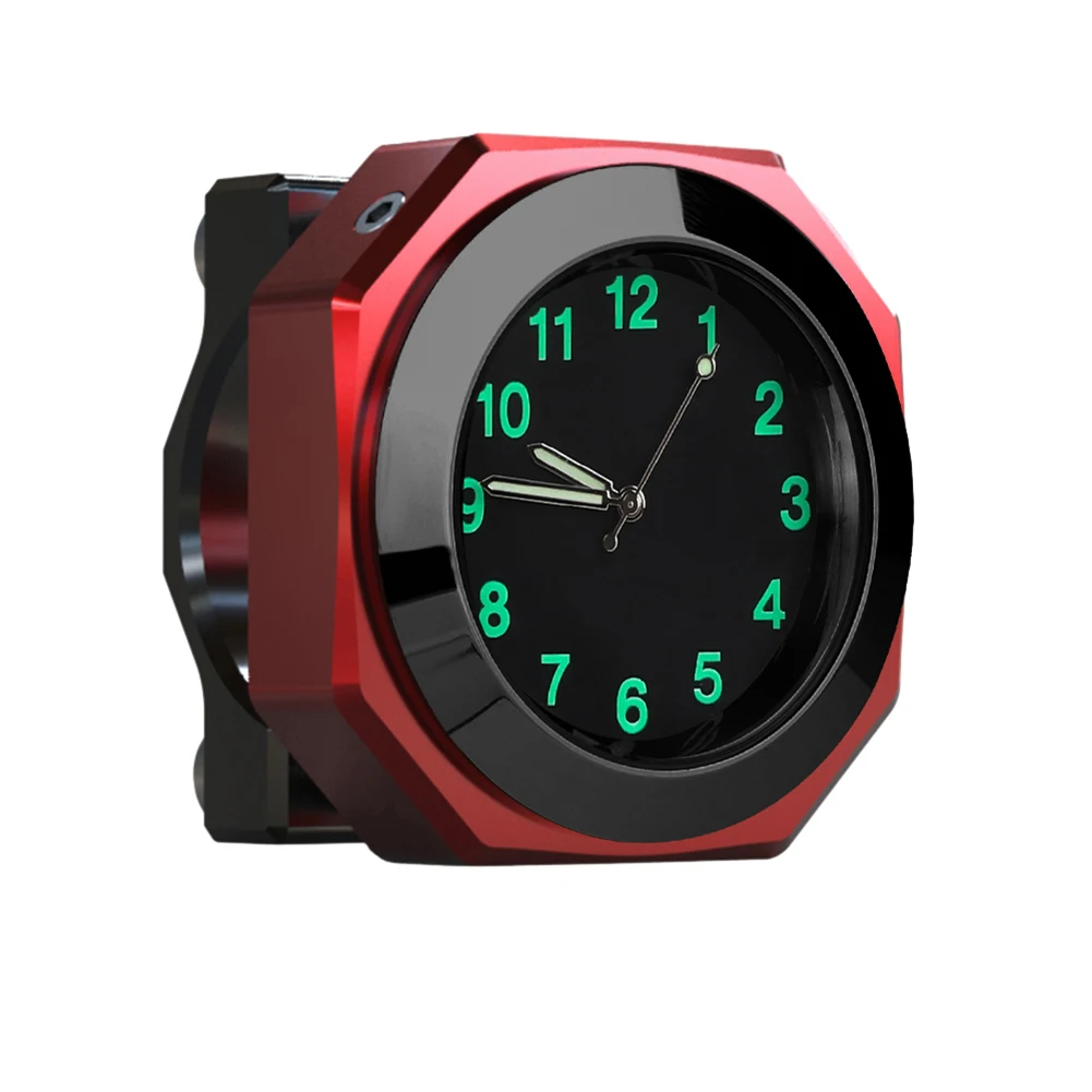 For Motorcycle Riding Handlebar Watch Aluminum Alloy Clock Wrenches Included 3.3cm Diameter Bright Touch To Bike