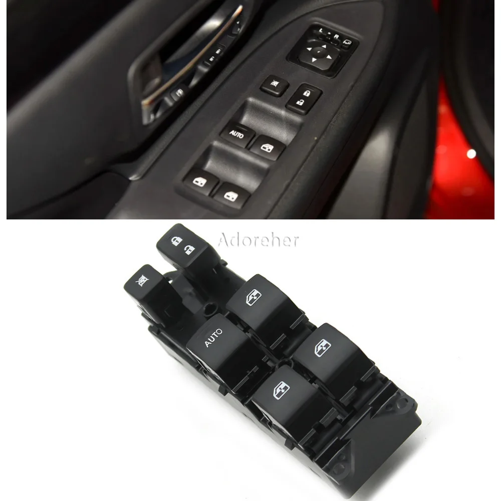 

Передний левый автомобильный электрический переключатель управления стеклоподъемником, кнопка включения стеклоподъемника для Mitsubishi Outlander 3 2013 2014 2015 2016 2017 2018