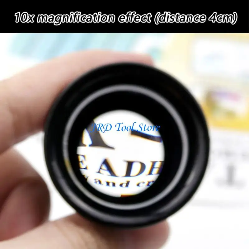 A2UD Head Mounted 10x Magnifier With Steel Band For Hobbyists And Electronics Repair Work