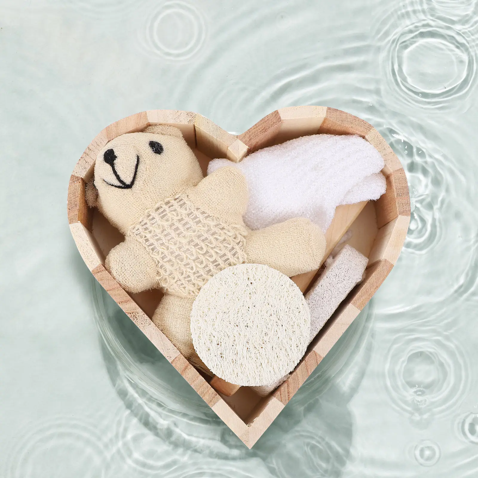 

Набор для душа и ванны: Нежный отшелушивающий скраб для чувствительной кожи, не царапающий кожу, с лопаткой-мочалкой и пенящимся очищающим средством для всего тела