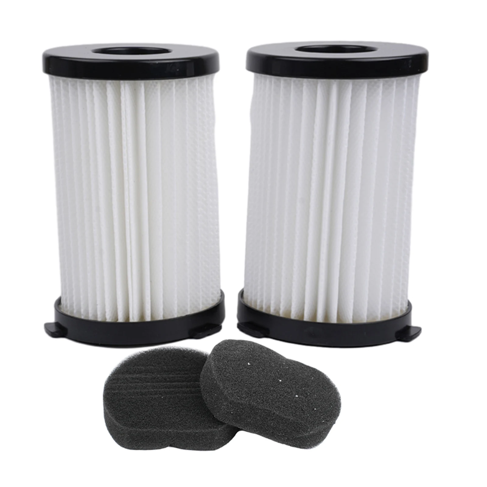 Practical Useful Filter Vacuum Cleaner 2in1 2pcs Accessories Spare Parts Compact Cylinder For Goodmans  Practical