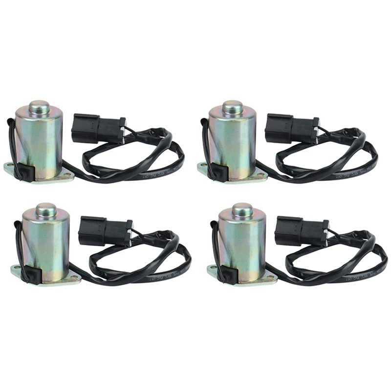 4X For Komatsu PC200-6 (6D102) Safety Lock Rotary Rotary Solenoid Valve Part Number 206-60-51130 2066051130