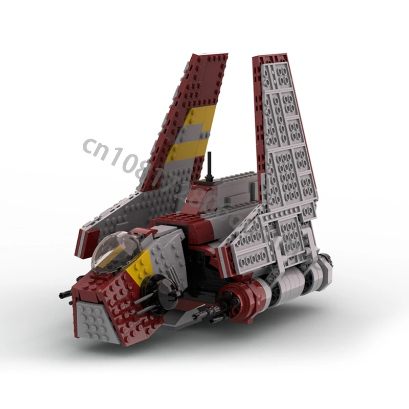 MOC Nu class Attack Shuttle Republic Version Building Blocks SpaceShip Battle Model Bricks Toys Kids Christmas Birthday Gifts