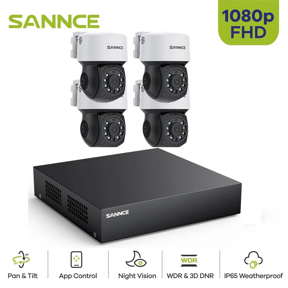 SANNCE 2MP HD Video Surveillance System Kit