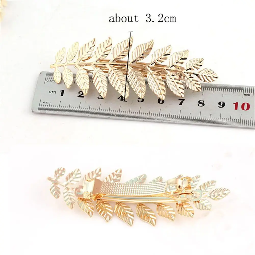 Gift Gold Bobby Pin Silver Hair Clip Girl Barrettes Hair Combs Leaf Hairpin