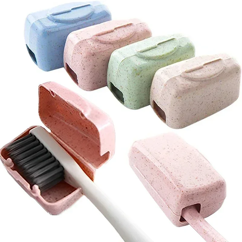 Mini Toothbrush Head Cover 4/8/16 Travel Hiking Camping Outdoor Portable Holder Cap Toothbrush Protective Box Bathroom Organizer