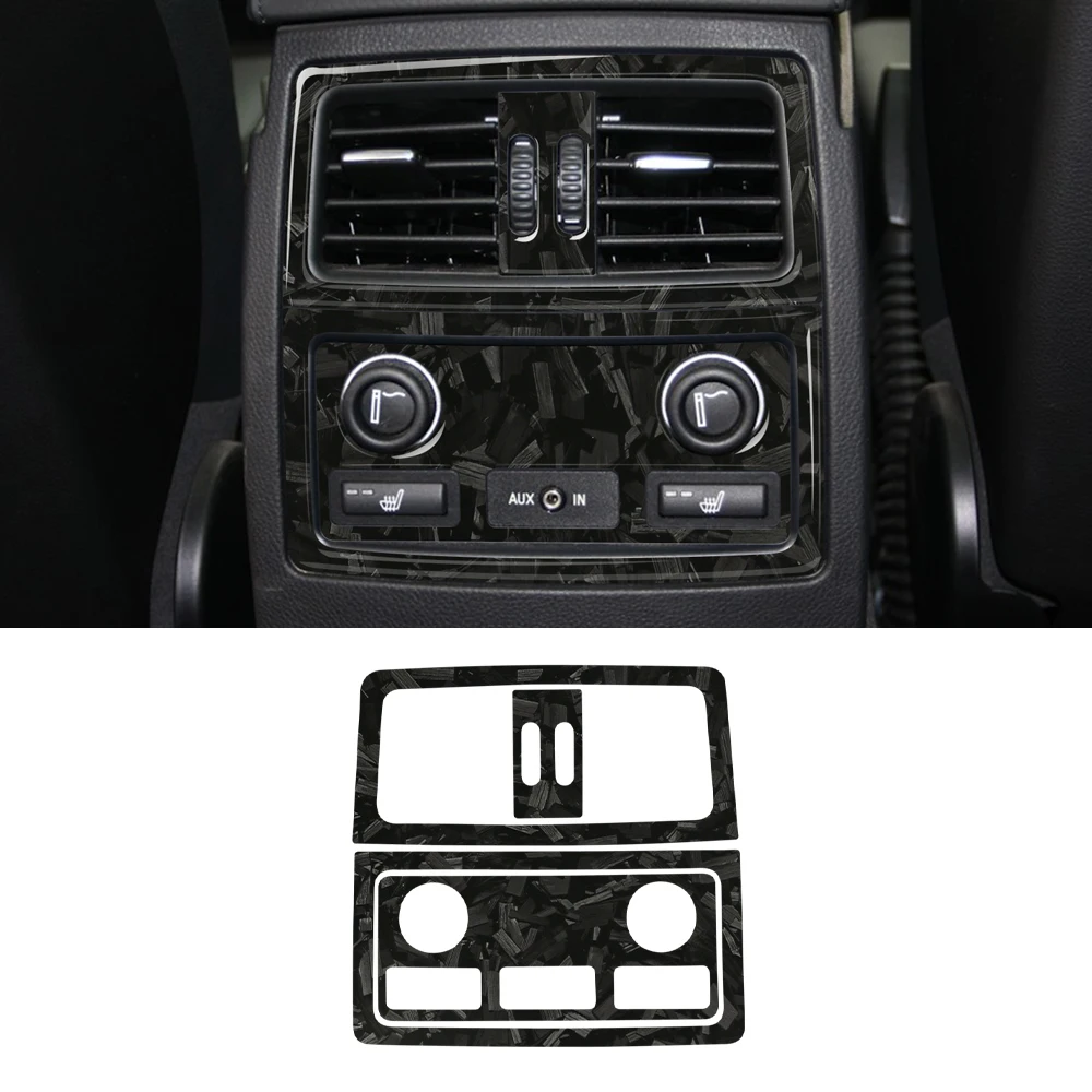 

For BMW 5 Series E60 2004-2010 Car Accessories Interior Car Rear Exhaust Vent Panel Trim Frame Cover Vinyl Decor Stickers