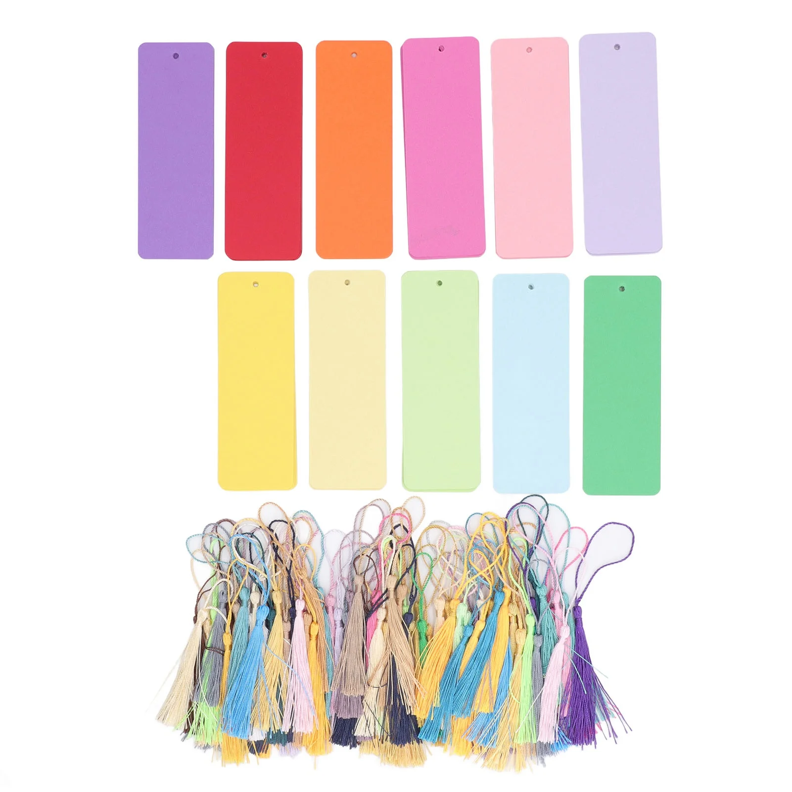 120-set-blank-color-cardstock-bookmarks-with-colorful-tassels-craft-diy-paper-bookmarks-for-diy-craft-projects-and-gift-tags
