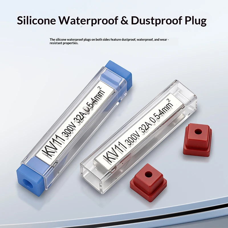 Single Stranded Hard Wire Direct Insertion Terminal Block KV11 Outdoor Waterproof Fast Docking Terminal One in One Out Connector