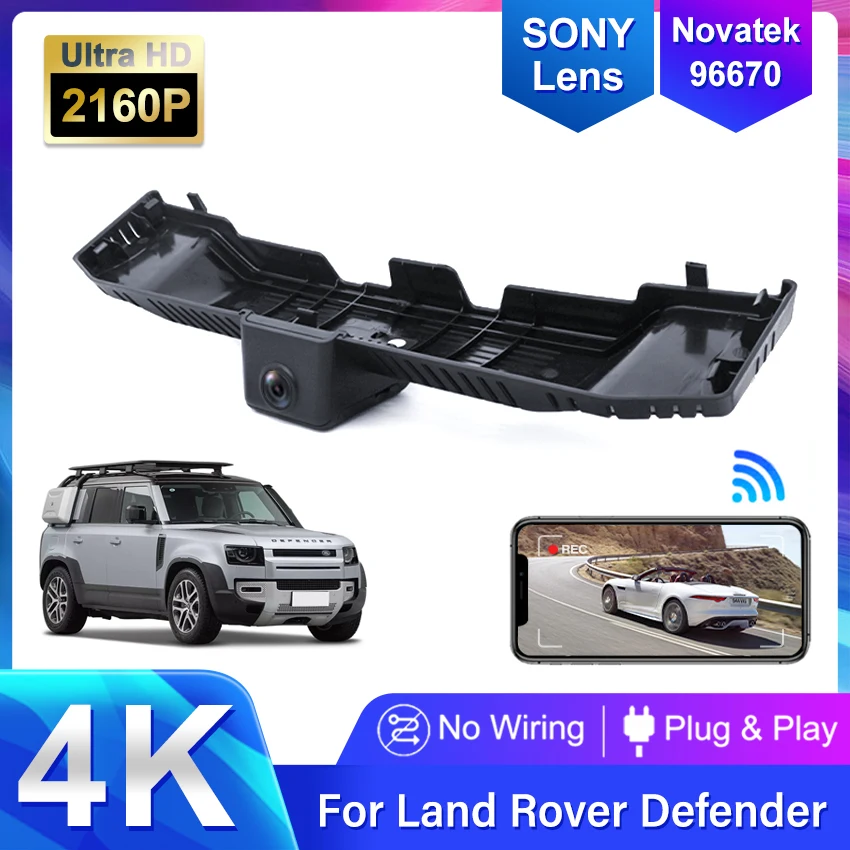 4K HD 2160P Plug and play Car DVR Video Recorder Dash Cam Camera for Land Rover Defender 90 and Defender 110 2020 2021 2022