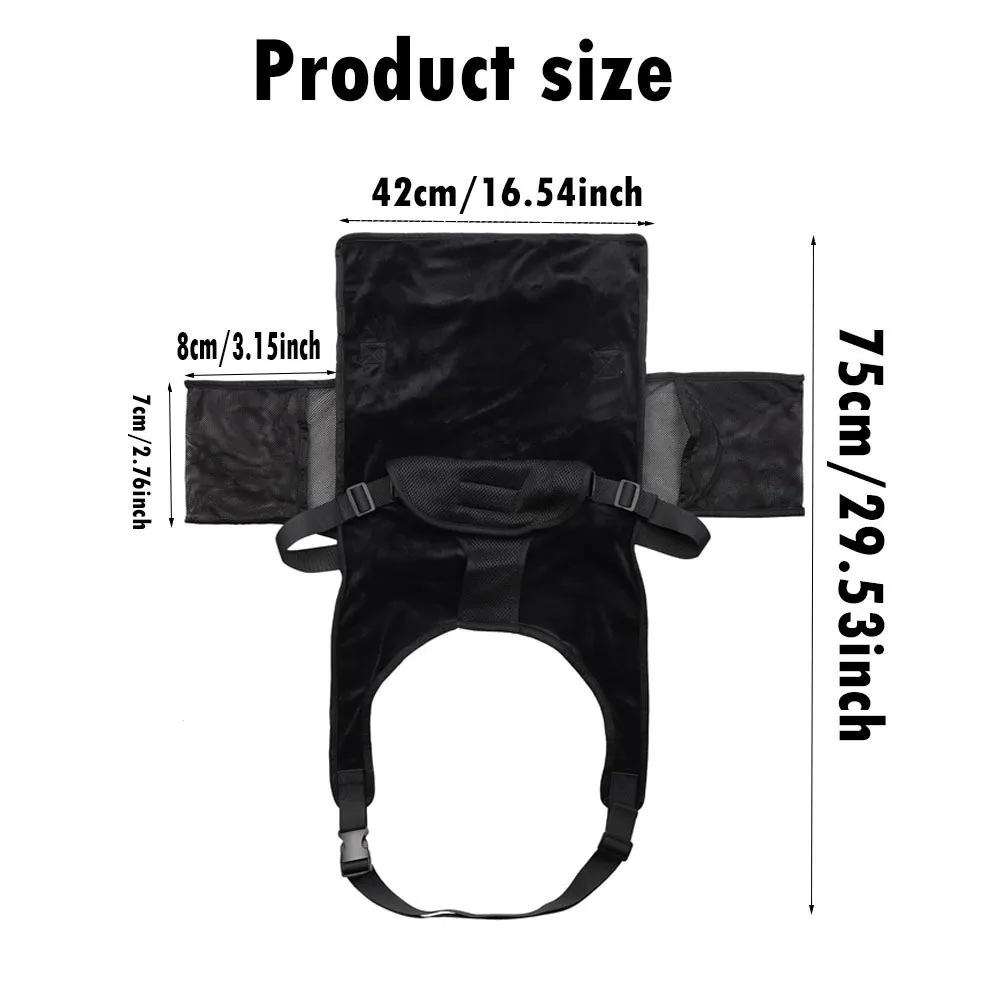 Breathable Airplane Seat Extender Comfort Design Foldable Toddler Airplane Bed with Side Pocket Portable Travel Foot Hammock
