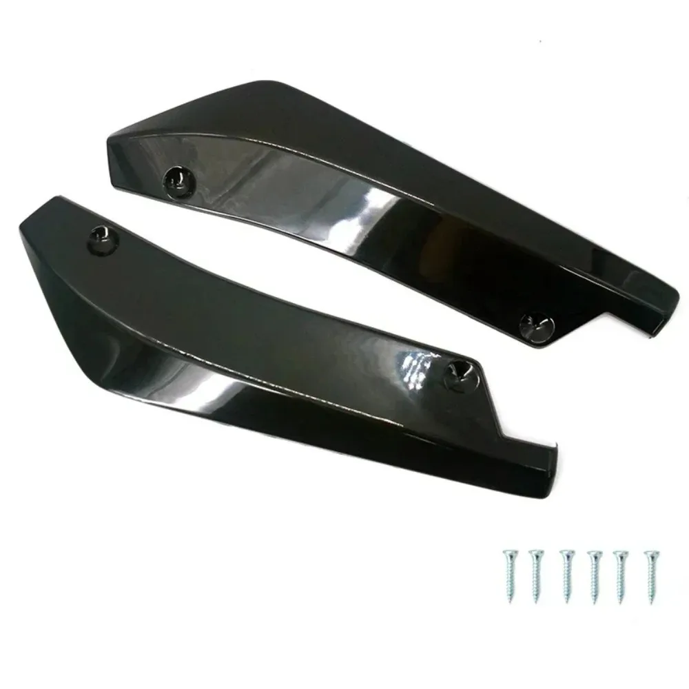 Universal Car Front Rear Bumper Strip Lip Spoiler Diffuser Splitter Scratch Protector Carbon Fiber Winglets Side Skirt Extension