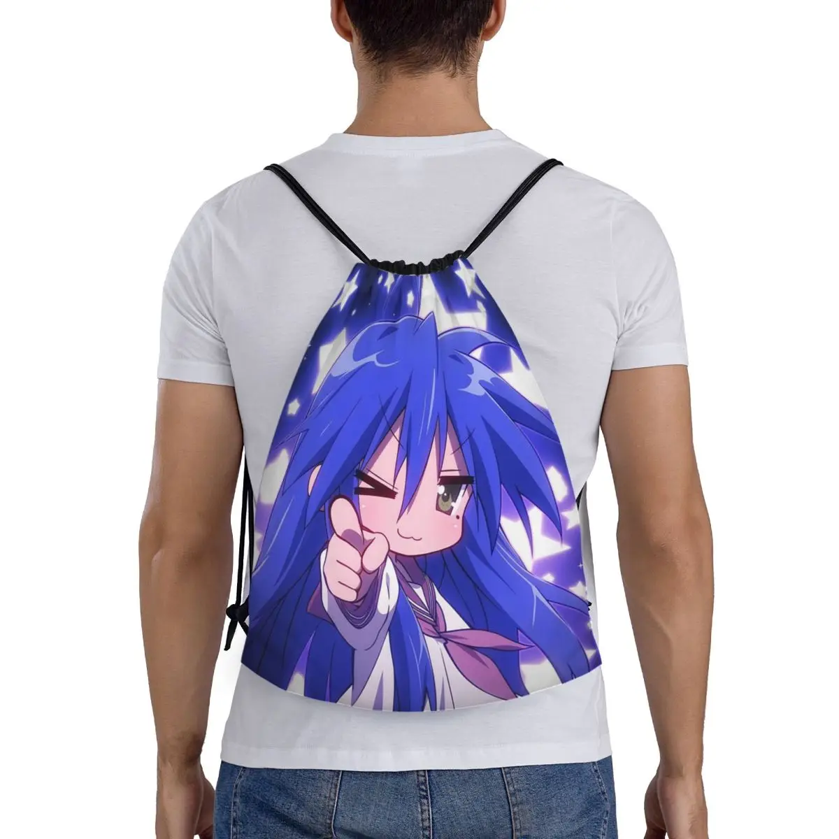 

Konata Izumi Lucky Star аниме рюкзаки повседневные портативные сумки на шнурке сумка для хранения книг сумки для мужчин и женщин школьные