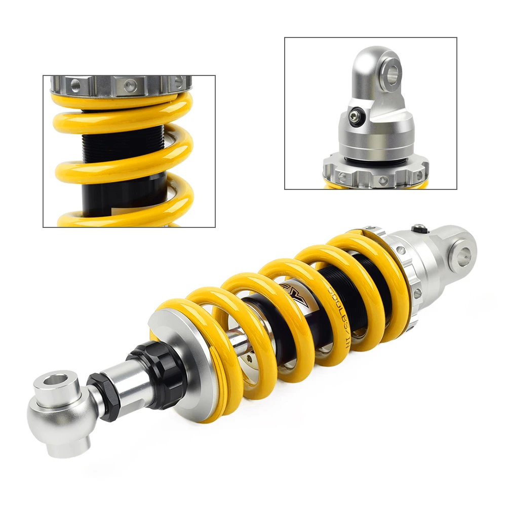 Motorcycle 320mm Shock Suspension Absorber 13mm Spring For Universal For BMW For Suzuki For Yamaha Aluminum Yellow