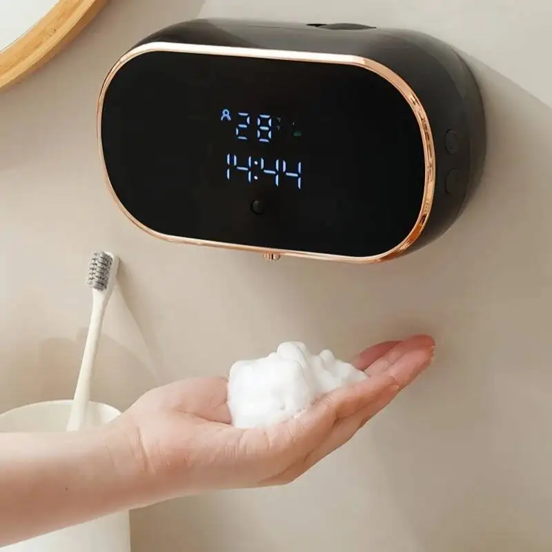 

Intelligent Wall Mounted Sensing Soap Dispenser With Non-Contact Infrared Bubbles Suitable For Bathroom Smart Washing Hand