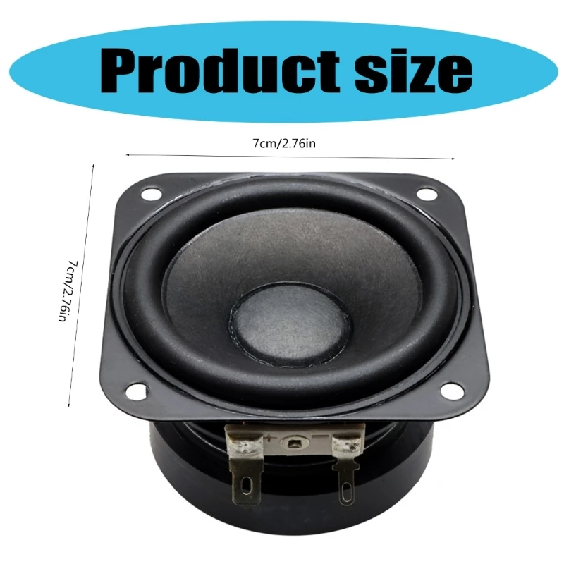 1pc 70x70mm 2.75 Polegada 4ohm 15w alto-falante baixo 70mm subwoofer para entusiastas transporte da gota