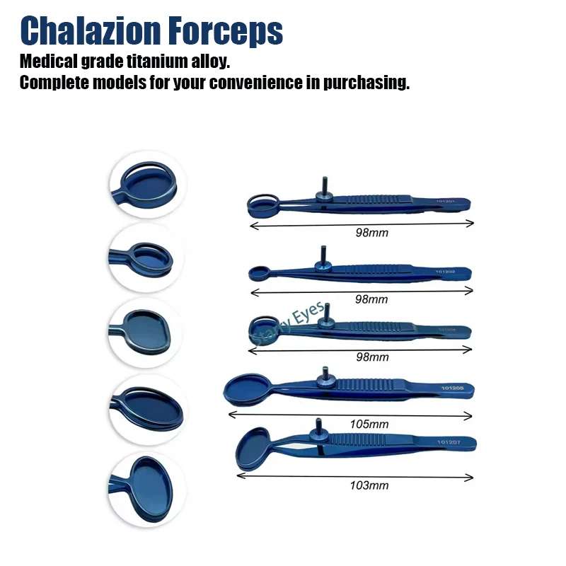 Chalazion Forceps Oval Round Tip Ophthalmology Surgical Instrument