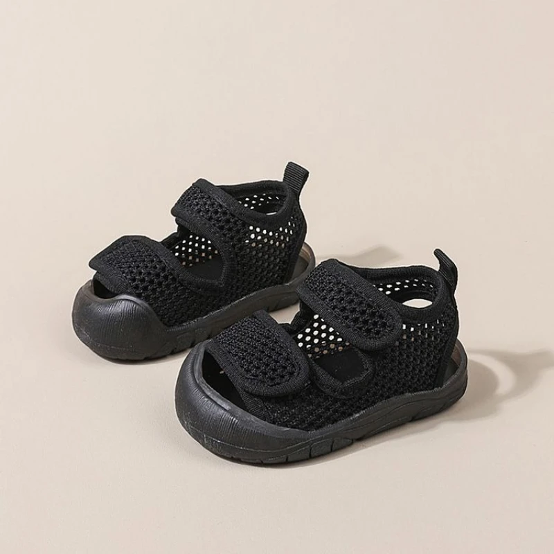 Breathable Mesh Baby Sandals Summer Anti-Slip Soft Sole for Girls and Boys Indoor
