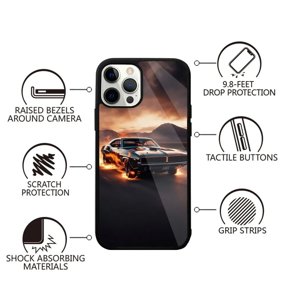 Dodge Challenger S-SRT  Phone Case Strong Magnetic For IPhone 15,14,13,Pro,Max,Plus,11,12,Mini For Magsafe Wireless Charging