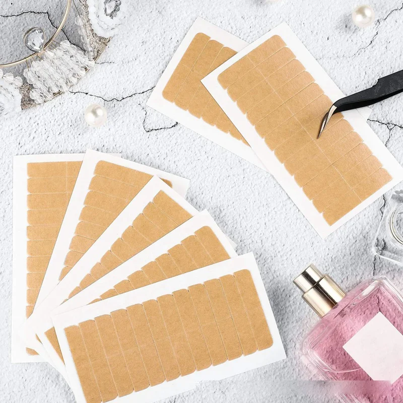 شريط شعر مستعار قوي مقاوم للماء ، شعر مستعار بيولوجي بدون أثر ، شريط على الوجهين لاستبدال الدانتيل ، وصلات شعر ، مقاوم للعرق