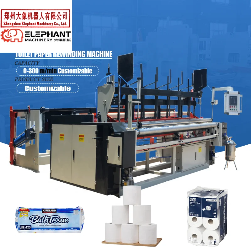 Customized Fully Automatic Toilet Paper Making Machine Size Available