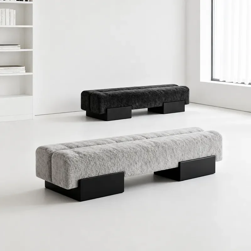 Simple Modern Solid Wood Bench Home Door Shoe Changing Stool Bedroom Bedside Living Room Sofa Sitting Area Bench